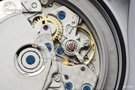 MIROTIME 0503 Pilot Chrono SS AZF 1:1 Best Edition Black Dial Orange Markers on Brown Leather Strap A EasyCare 7065